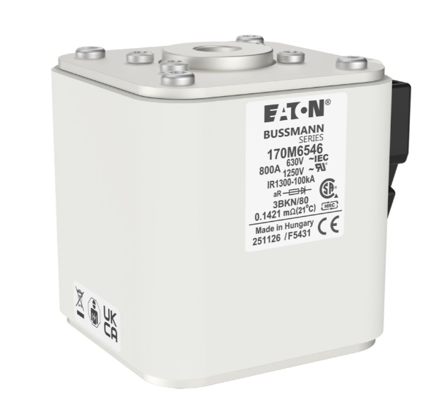 Eaton Bussmann 170M6546 High-Speed Square Body Fuse (1250V, 800A)